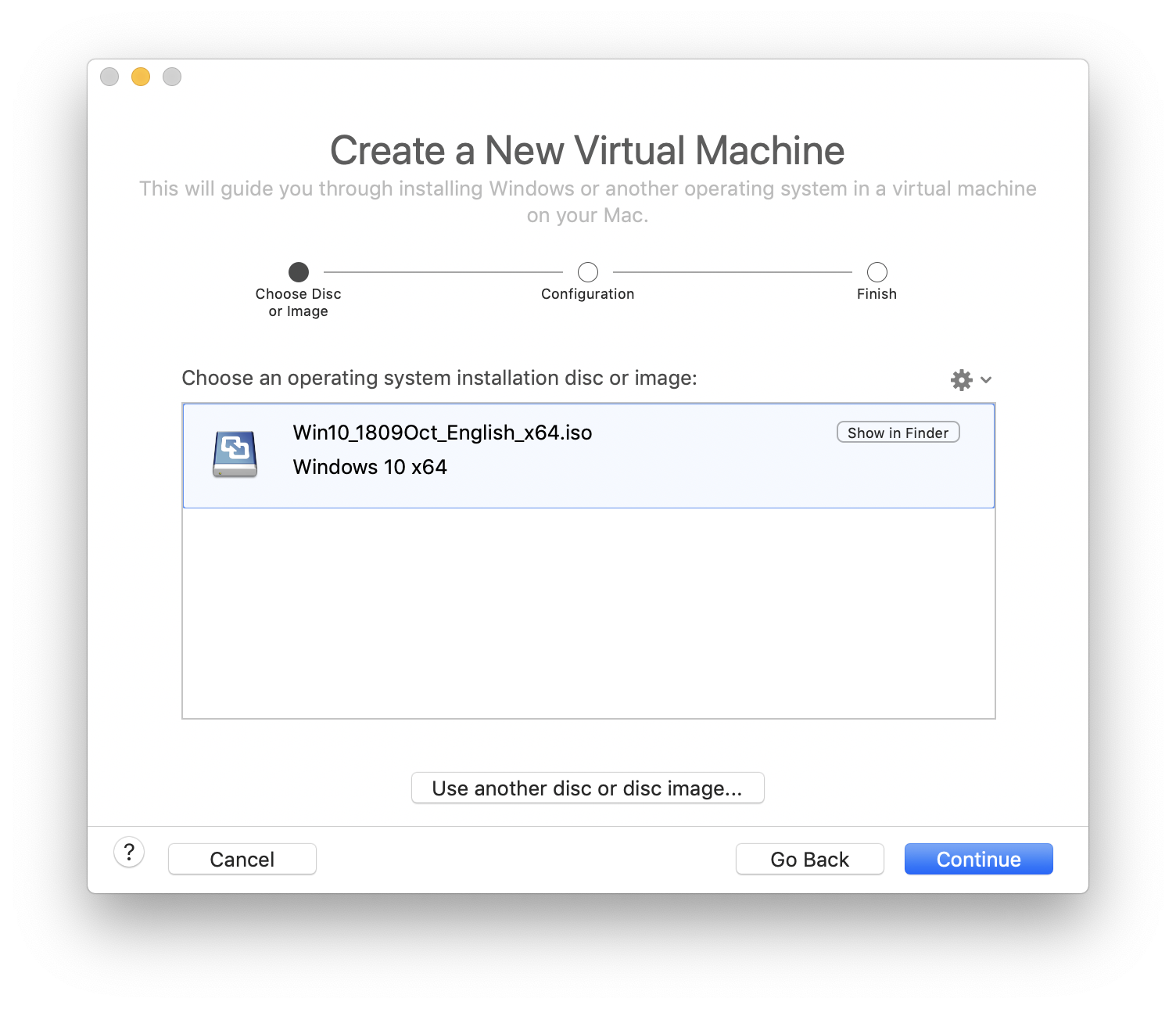 virttual drive for mac to act as a windows installer